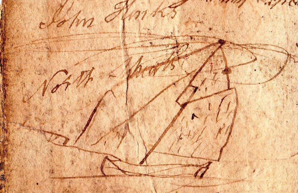 John Winks Book Inscriptions 01 - boat sketch reduced for forum.jpeg